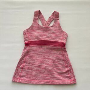 Lululemon Swift Tank in Space Dye Pink Size 4 with Size Dot